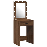 Dressing Table Brown Oak 50 x 41 x 135 cm Engineered Wood 865043