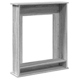 Fireplace Surround Grey Sonoma 75x20x87.5 cm Engineered Wood 854585