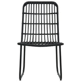 Dining Set Black Poly rattan 80cm x 80cm x 74cm Durable 3060244