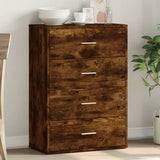 Sideboard Smoked Oak 60x31x84 cm Engineered Wood 840503