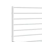 Metal Bed Frame without Mattress with Headboard White 183x213cm 352373