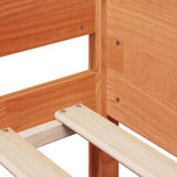 Bed Frame without Mattress Wax Brown 80x200 cm Solid Wood Pine 850913