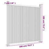Fence Panel WPC Grey 180x186 cm 4003979