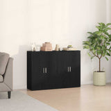 Sideboard 2 pcs Black Oak 60 x 31 x 84 cm Engineered Wood 3334304