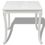ZNTS Dining Table 80x80x76 cm High Gloss White 243382