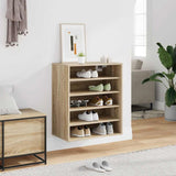 Shoe Cabinet Sonoma Oak 60x35x70 cm Engineered Wood 808939
