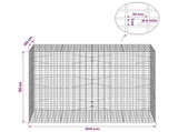 Gabion with 5 mm Wire and 5x10 cm Mesh 200x100x150 cm 3464854