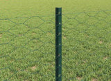 Welded Wire Fence 25 x 0.6 m PVC-Coated Steel Green 3336711