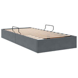 Storage Bed with Headboard Dark Grey 90 x 190 cm Velvet 3370124