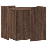 Cat Litter Box Enclosure Brown Oak 53x53x51 cm Engineered Wood 857757