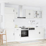 8 Piece Kitchen Cabinet Set Porto White Engineered Wood 3314811