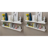 Wall Shelves 4 pcs White 120 cm 276000