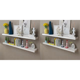 Wall Shelves 4 pcs White 120 cm 276000