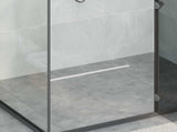 360&deg Shower Drain with Slim Model Silver 60 cm 42015986