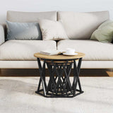 Nesting Side Table 3 pcs Artisan Oak Engineered Wood and Steel 868260