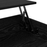 Coffee Table Black Oak 100 x 50 x 50 cm Engineered Wood 883043