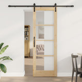 Sliding Door ORKDAL Natural and Black 73.5 x 211 cm 3331849