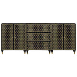 Side Cabinets 3 pcs 60x33x75 cm Solid Wood Mango 3206312