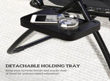 Zero Gravity Lounger Chair, Folding Reclining Patio Chair with Shade Cover, Padded Seat, Cup Holder, T3398P327987