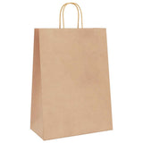 Paper Bags 250 pcs with Handles Brown 32x17x44 cm 4101594
