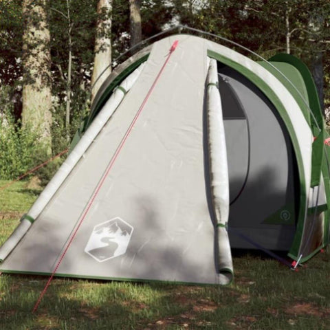 ZNTS Camping Tent Dome 2-Person Green Waterproof 94339