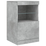 Sideboard with LED Lights Concrete Grey 41x37x67 cm 836682
