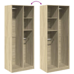 Wardrobe Sonoma Oak 80x50x200 cm Engineered Wood 3307758