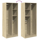 Wardrobe Sonoma Oak 80x50x200 cm Engineered Wood 3307758