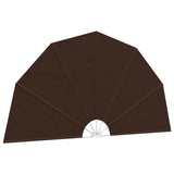 Balcony Privacy Screen 400 cm Polyester Brown 42037152