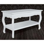 Coffee Table 2 Tiers MDF White 60629