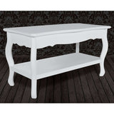 Coffee Table 2 Tiers MDF White 60629