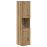 ZNTS 3 Piece Bathroom Furniture Set Artisan Oak Engineered Wood 3328592