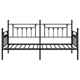 Daybed Frame Black 100 x 200 cm Steel 42002661