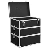 Make-up Case 37x24x40 cm Black Aluminium 91840