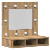 Mirror Cabinet Artisan Oak 60 x 31.5 x 62 cm Engineered Wood 873881