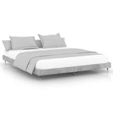 Bed Frame without Mattress Concrete Grey 120x200 cm 832153