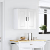 Kitchen Wall Cabinet Porto High Gloss White Engineered Wood 854059