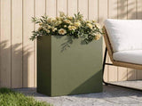Garden Planter Olive Green 40 x 20 x 40 cm Cold-rolled Steel 8005406