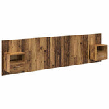 Headboard with Cabinet 3 pcs Old Wood Engineered Wood 3415614