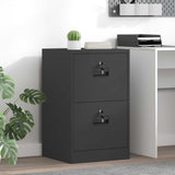File Cabinet Black 45.5 x 42 x 74.5 cm Cold-Rolled Steel 891610
