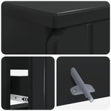 Bathroom Sink Cabinet ZWOLLE Black 82 x 41x 58.5 cm 896356