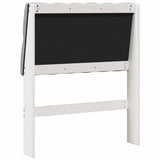 Upholstered Headboard Light Grey 75 cm Solid Pine Wood 879373