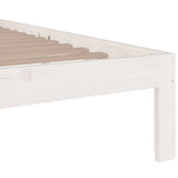 Bed Frame without Mattress White 120x190cm Small Double 814725