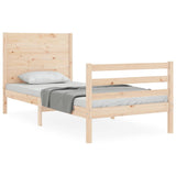 Bed Frame without Mattress 100x200 cm Solid Wood 3194626