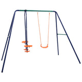 Swing Set with 3 Seats Steel 92319