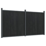 Fence Panel Grey 353x186 cm WPC 3282790