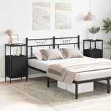 Bedside Cabinet 2 pcs Black Oak 41 x 31 x 80 cm Engineered Wood 862918