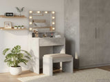 Dressing Table Concrete Grey 50 x 41 x 135 cm Engineered Wood 865121