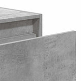 Wall-mounted Bedside Cabinets with LED Lights 2 pcs Concrete Grey 860218
