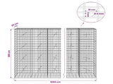Gabion with 5 mm Wire and 5x10 cm Mesh 1050x20x200 cm 3464607